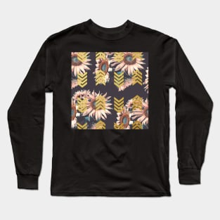 Gold sunflowers Long Sleeve T-Shirt